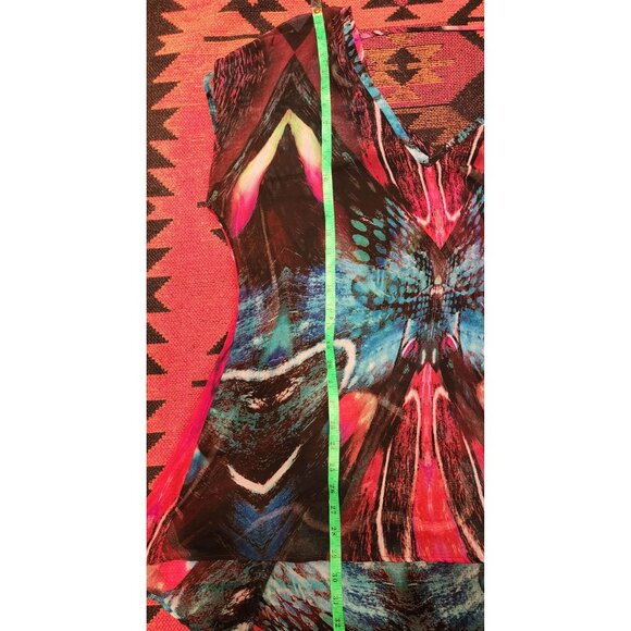 City Chic Womens Multicolor Butterfly V-Neck Flowy Tunic M 100% Polyester - Picture 7 of 13